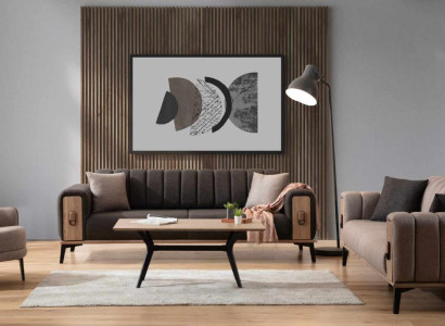 Modern sofa set three-seater armchair fabric set luxury sofas furniture
